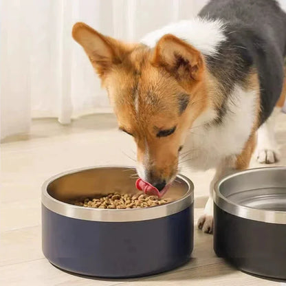 Stainless Steel Round Dogl Cat Bowl