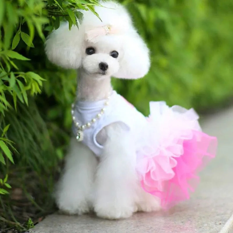 Cat Clothes Dog Wedding Dress