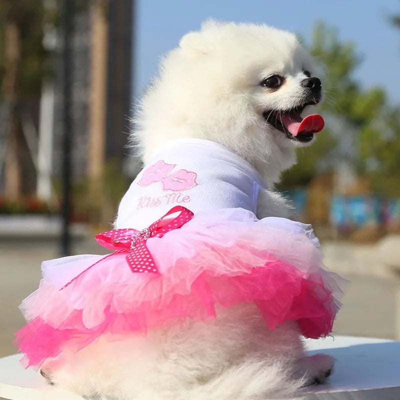 Cat Clothes Dog Wedding Dress